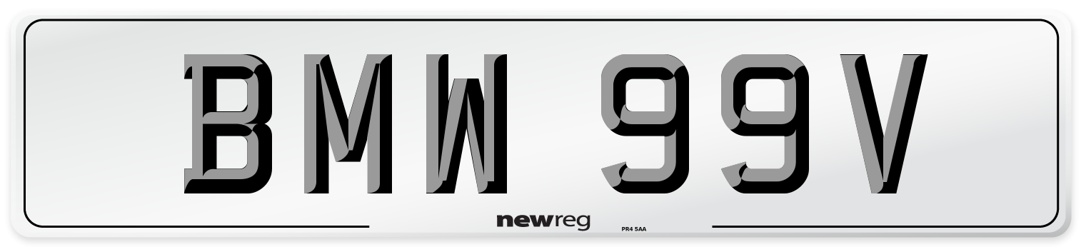 BMW 99V Number Plate from New Reg